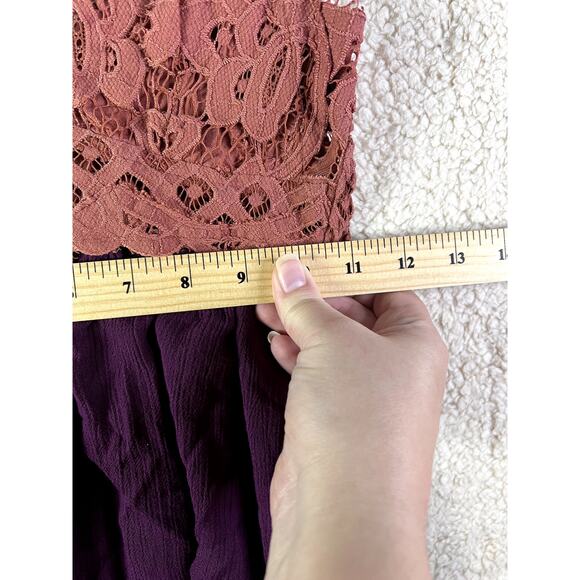Free People One Dress Women's Size Small Fairycore Boho Lace Handkerchief Skirt - Picture 7 of 8